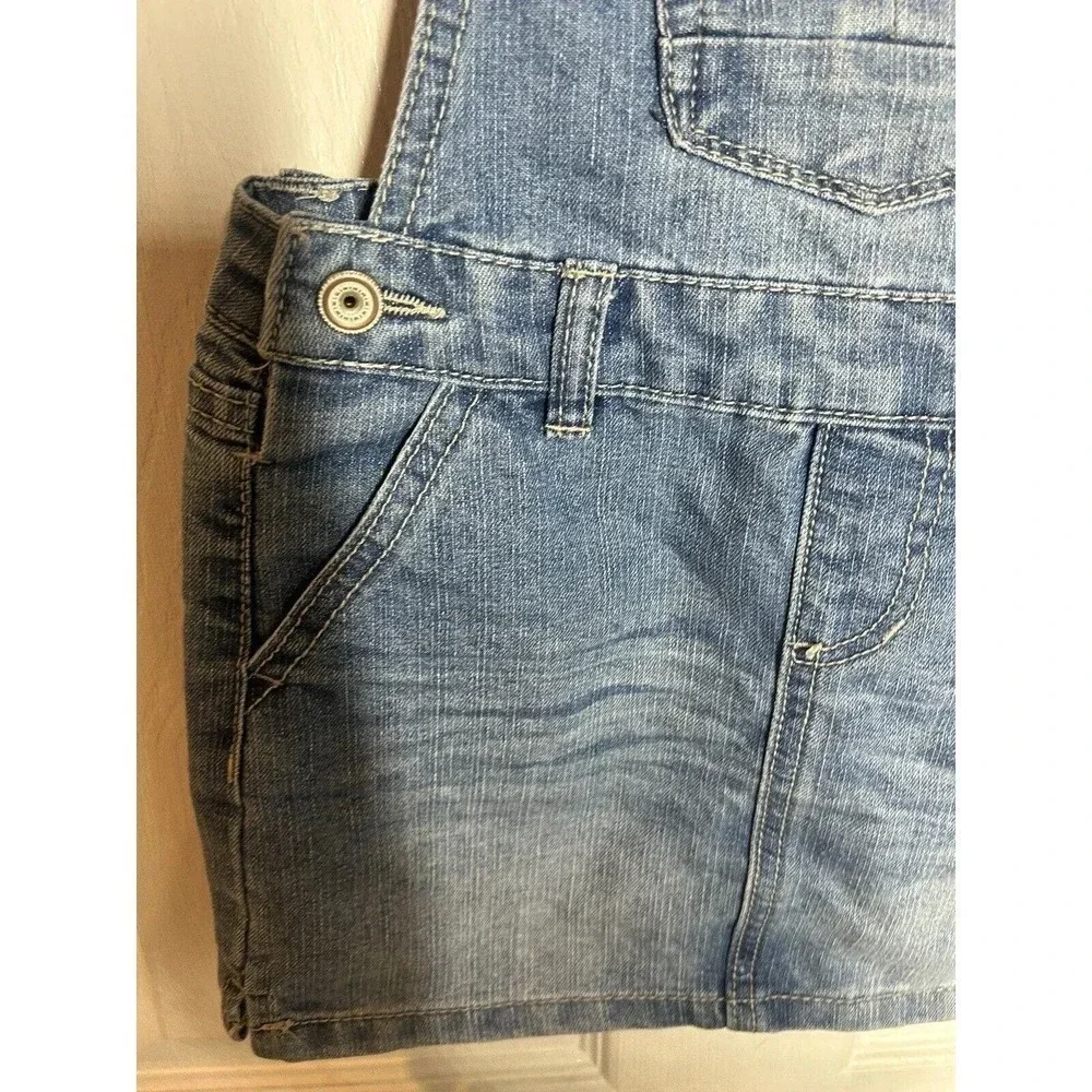 Squeeze Bib Overalls Dress Denim Girls Size 5